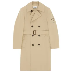 Trench-coat croisé ceinturé