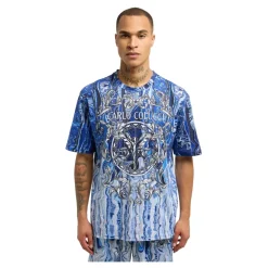 T-shirt Artistique à Imprimé Tricoté