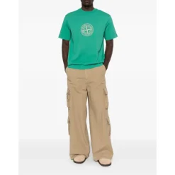 T-shirt coupe droite avec imprimé boussole intégral