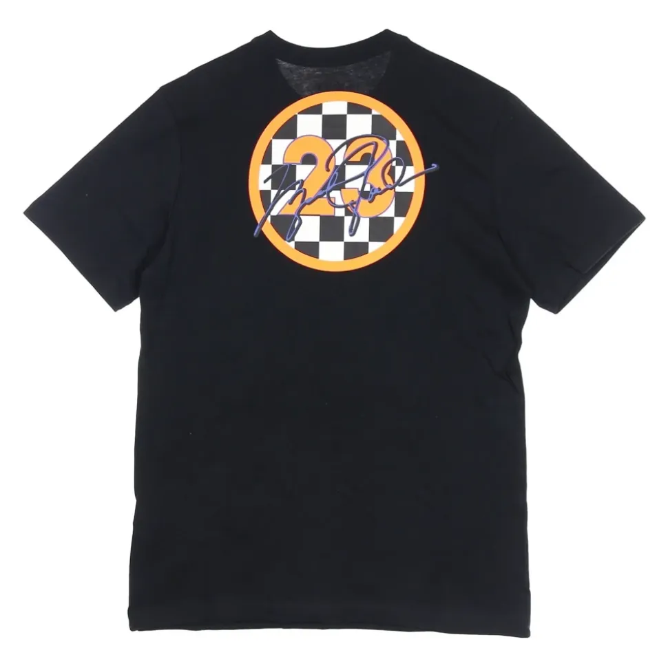 T-Shirt Noir Sportif à Col Rond