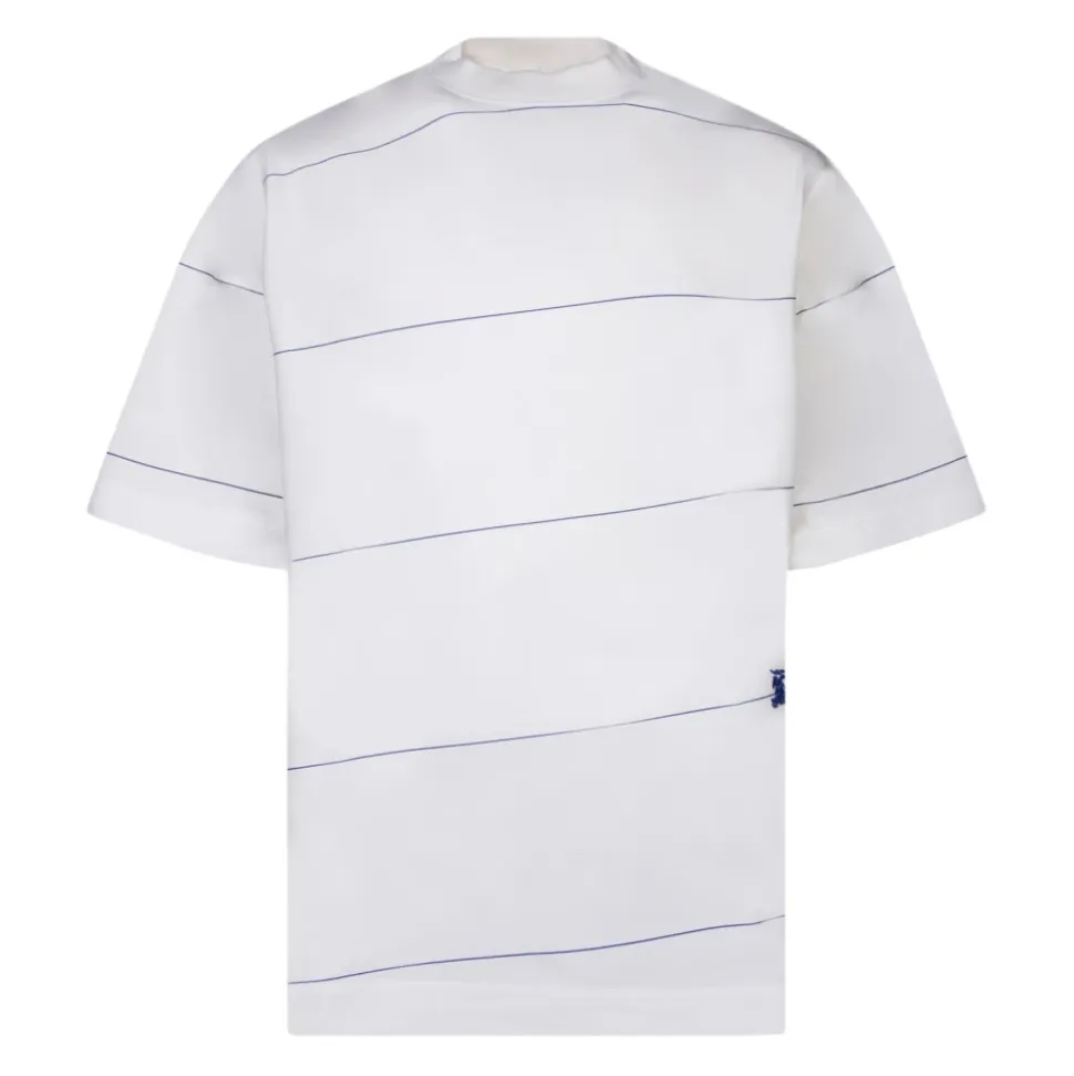 T-shirt Rayé en Coton