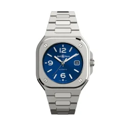 Uomo - BR05A-BLU-ST/SST - Br 05 Boîtier bleu 40 mm en acier avec bracelet en acier