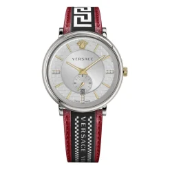V-circle Montre Multifonction en Cuir