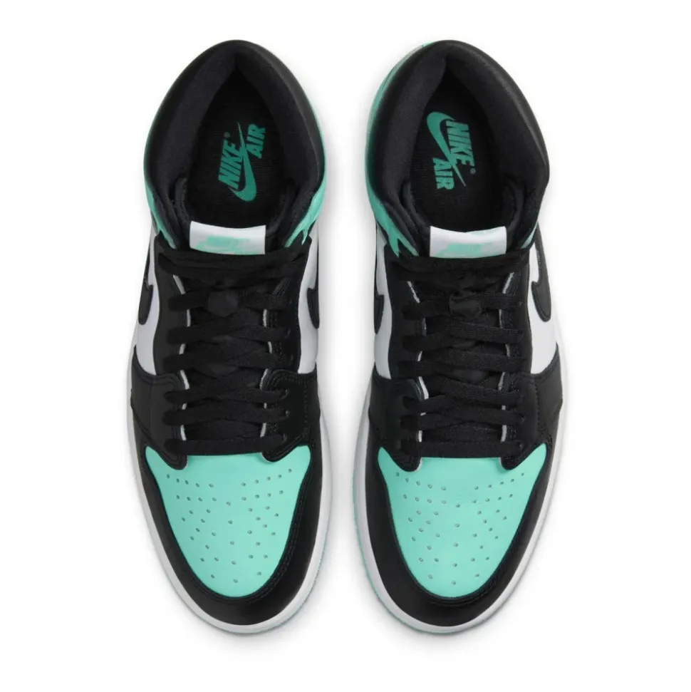 Vert Lumière Rétro Haut Sneakers