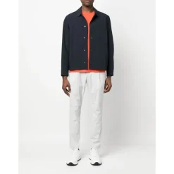 Veste Chemise Oxford Bleue