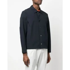 Veste Chemise Oxford Bleue