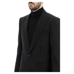 Veste de smoking à détails jacquard