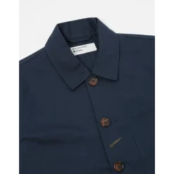 Veste de Travail Classique en Twill Bleu Marine