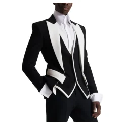 Veste double en crêpe