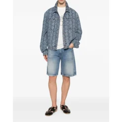 Veste en jean jacquard Année Lunaire