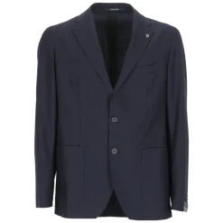 Veste en Laine Bleue