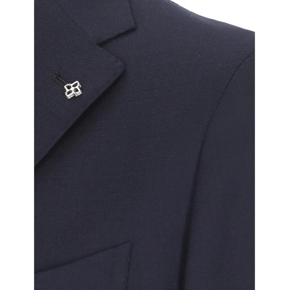 Veste en Laine Bleue