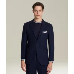 Veste en Laine Bleu Marine