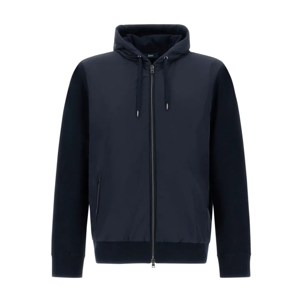 Veste en maille piqué et nylon