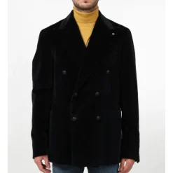 Veste en Velours Bleu