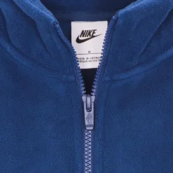 Veste Hiver à Col Montant Bleu/Orange