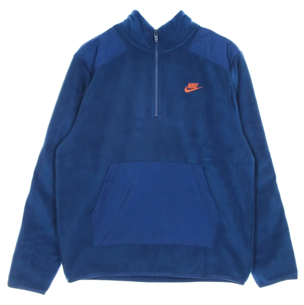 Veste Hiver à Col Montant Bleu/Orange