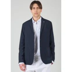 Veste Homme en Tissu Stretch Bleu