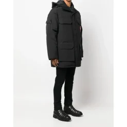 Veste HyBridge Noire avec Fermeture Éclair
