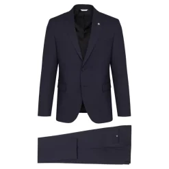 Veste Robe Bleue avec Pantalon Cigarette