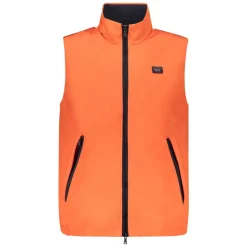 Veste sans manches avec fermeture éclair et col montant