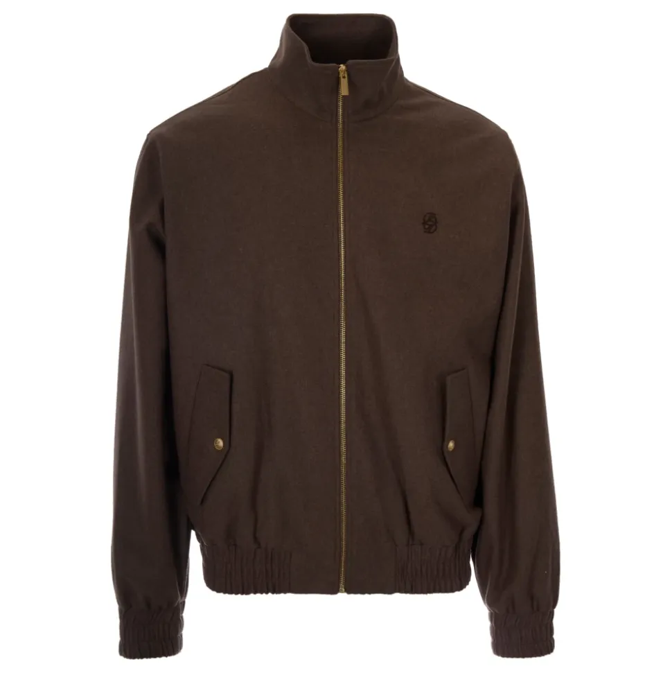 Veste Track en Flanelle Brodé