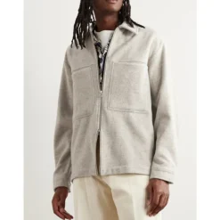 Veste zippée en laine mérinos douce