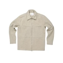 Veste zippée en laine mérinos douce
