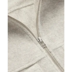 Veste zippée en laine mérinos douce