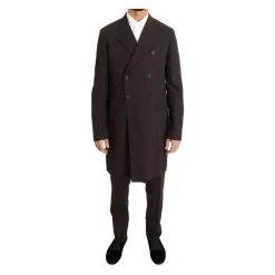 Wool Stretch Long 3 Piece Suit