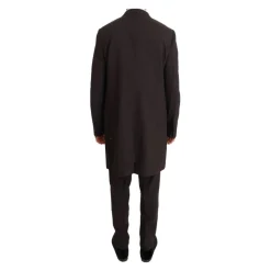 Wool Stretch Long 3 Piece Suit